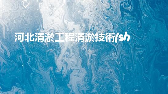 河北清淤工程清淤技術(shù)的未來趨勢與應(yīng)用前景究竟如何？讓我們一起探索！